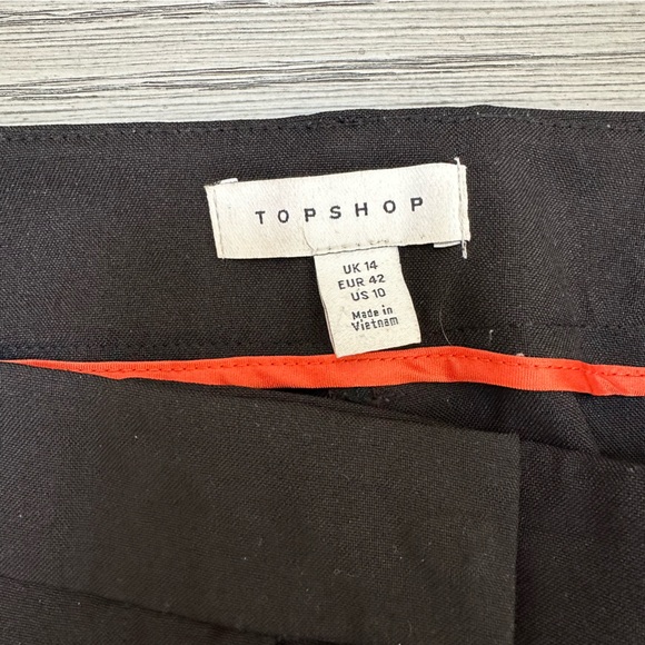 Topshop Black Pants/Trousers - Size 10 - Picture 3 of 5